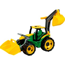 LENA: Műanyag traktor markolóval és rakodóval - 107 cm