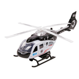 Fém rendőrségi helikopter - 21 cm